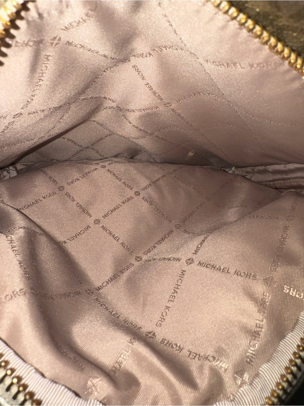 Michael Kors Metallic Gold Medium Backpack Gold hardware (2 c/o bottom pipe) - Picture 12 of 17